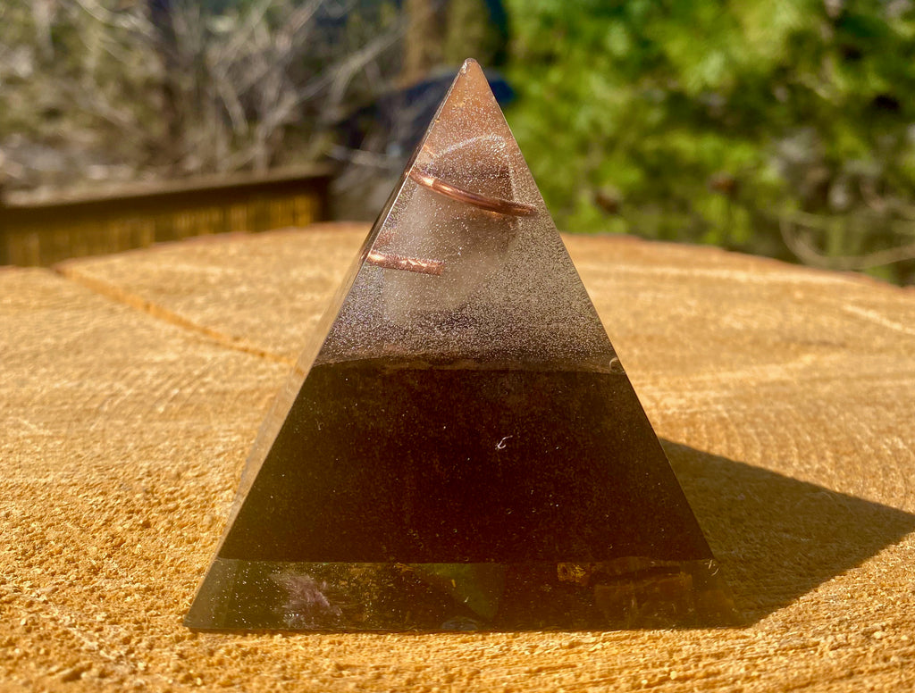 Medium Smokey Lemurian Pyramid