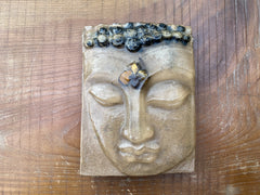 Black Tourmaline and Tiger's Eye Buddha - OrAgonite