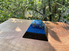 Medium Kyanite Flat-Top Layered Pyramids - OrAgonite