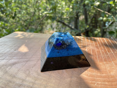 Medium Kyanite Flat-Top Layered Pyramids - OrAgonite