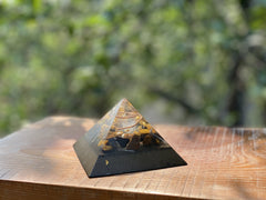 Medium Tiger's Eye Pyramid - OrAgonite