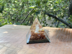 Small Carnelian Lemurian Pyramid - OrAgonite