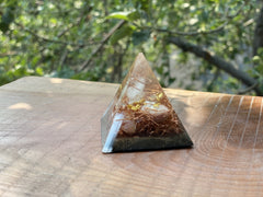 Small Carnelian Lemurian Pyramid - OrAgonite