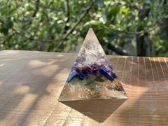 Small Chakra Pyramid- 3 sided - OrAgonite