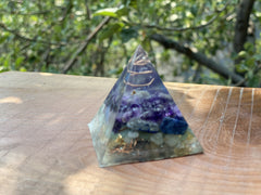 Small Chakra Pyramid- four sided - OrAgonite