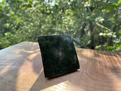 Small Flat Top Kyanite and Lapis Pyramid - OrAgonite