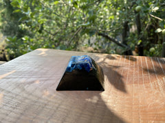 Small Lapis and Kyanite Flat Top Pyramid - OrAgonite