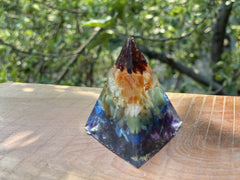 Small/Medium Chakra Pyramid - OrAgonite