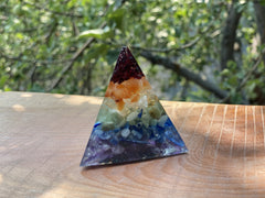 Small/Medium Chakra Pyramid - OrAgonite