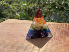 Small/Medium Chakra Pyramid - OrAgonite