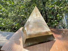 XLarge Mother Mary Rosequartz Pyramid - OrAgonite